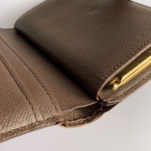 LV Damier Ebene Kisslock Wallet - Picture 7 of 14